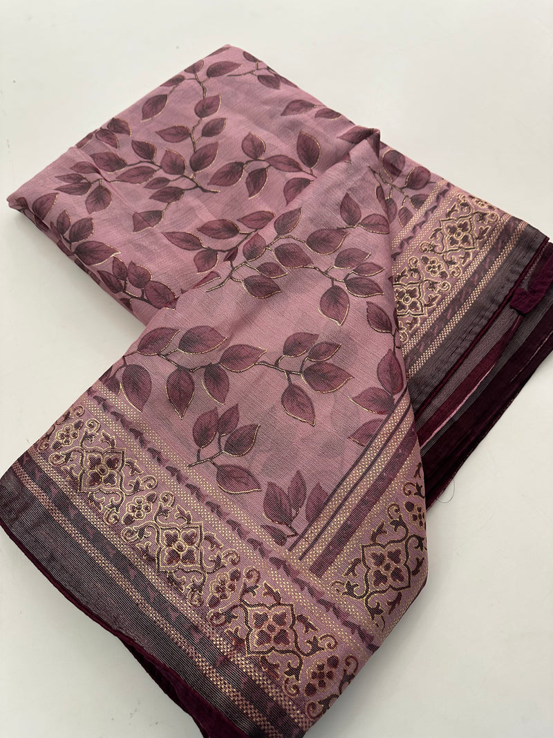 Brosso Fancy Leaf Printed-J18