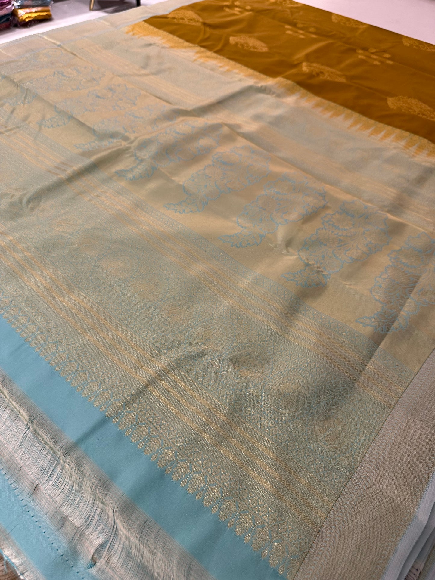 Semi Kanchi Silk Saree
