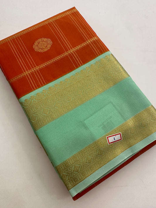 Semi Kanchi/Vegan Silk Saree-11