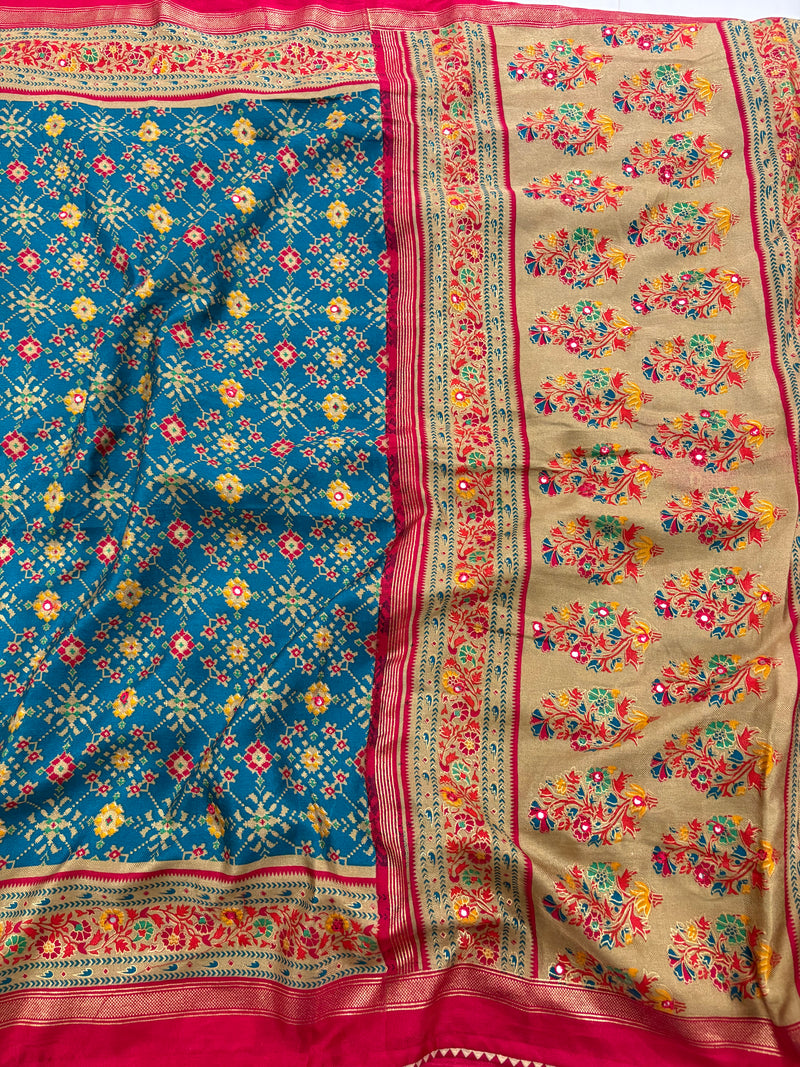 Blue Royal Patola Saree AU5