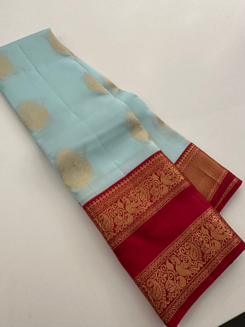 Self Kanchi Silk Sarees🌹-AU14
