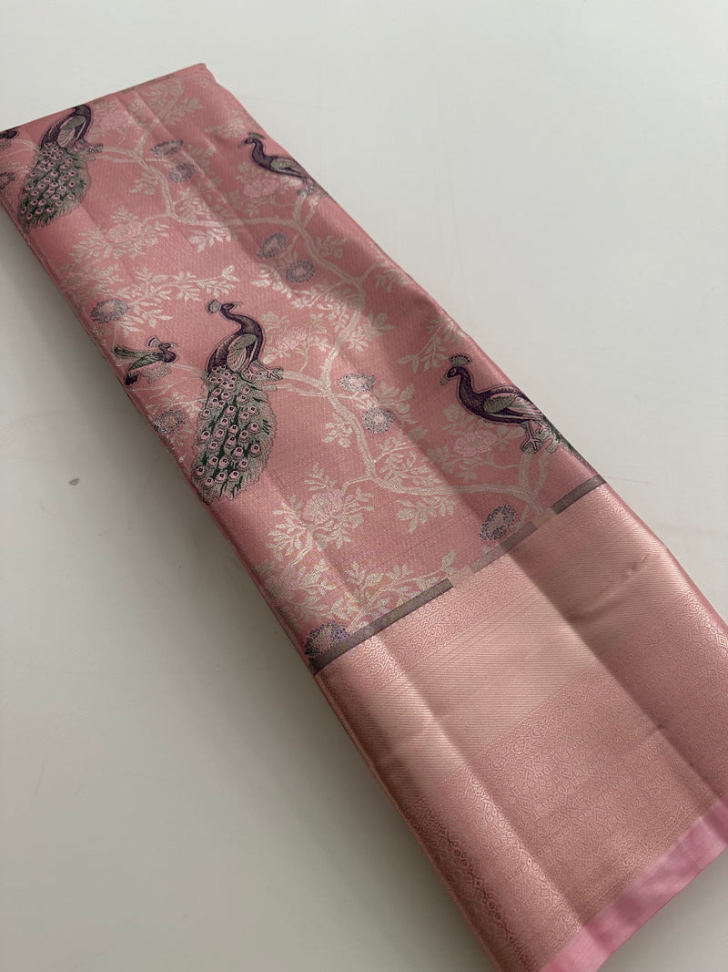 Kanchi Semi Silk Tissue Brocade-JU10
