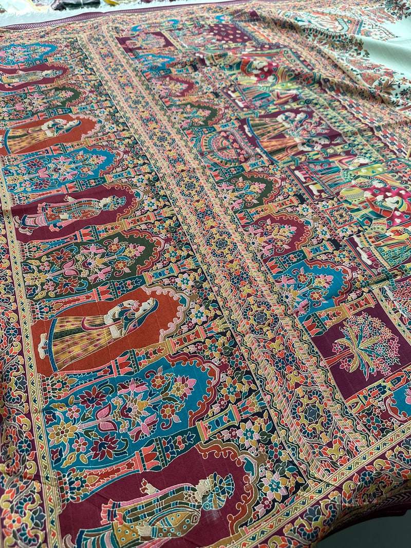 Kalamkari Tussar Fancy-M10