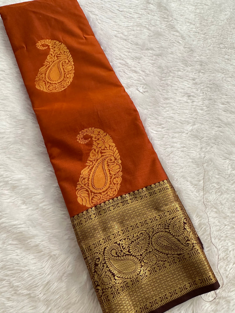 Semi Kanchi Silk Saree-(Ju2)