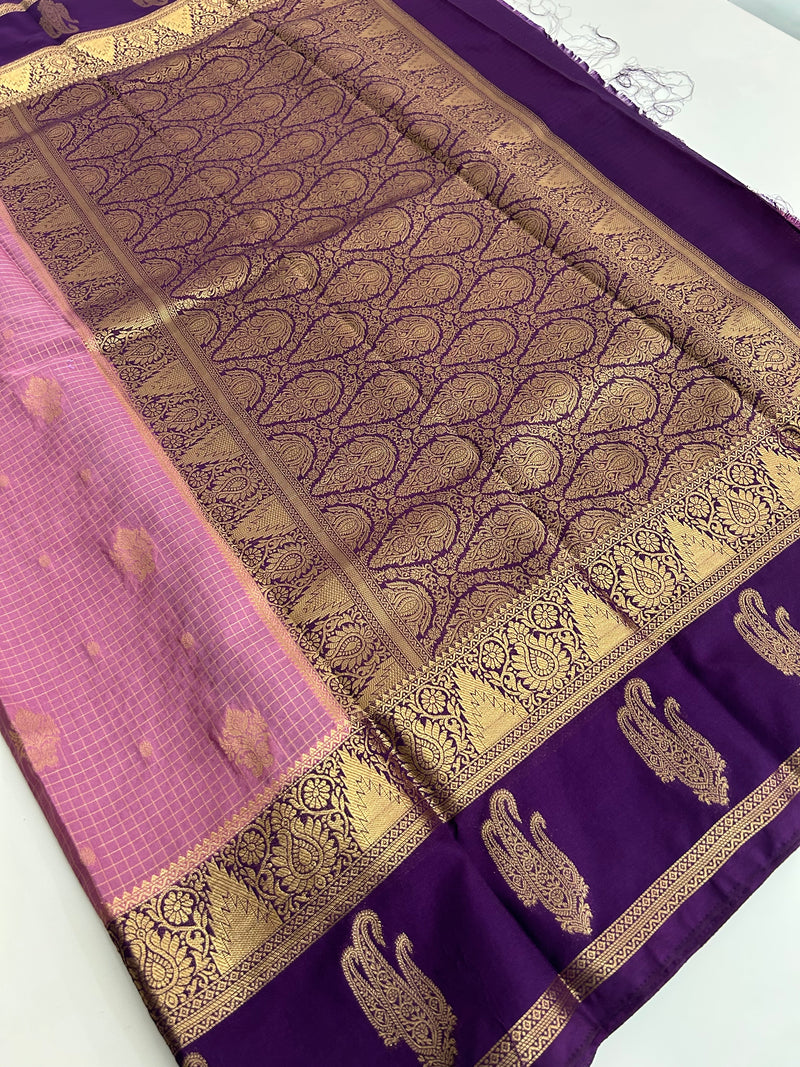 Semi Mysore Silk Saree-JU31