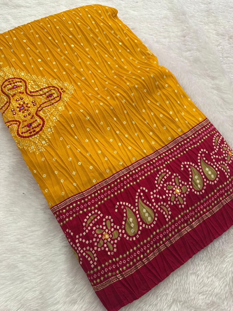 Crush Patola Fancy Saree-JU5
