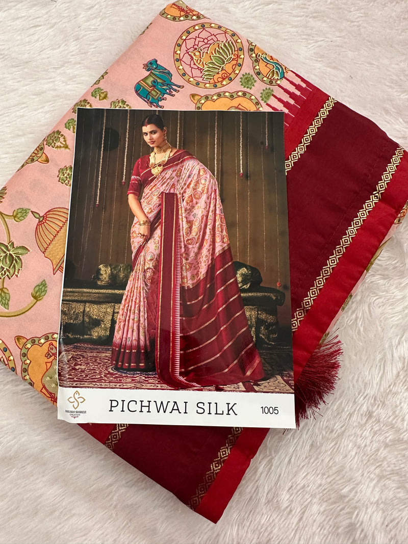 Pichwai Silk Printed-JU3