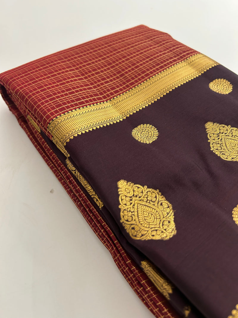 Kanchi PureMix Silk Sarees in Beautiful Color Combinations🌹 -AU1