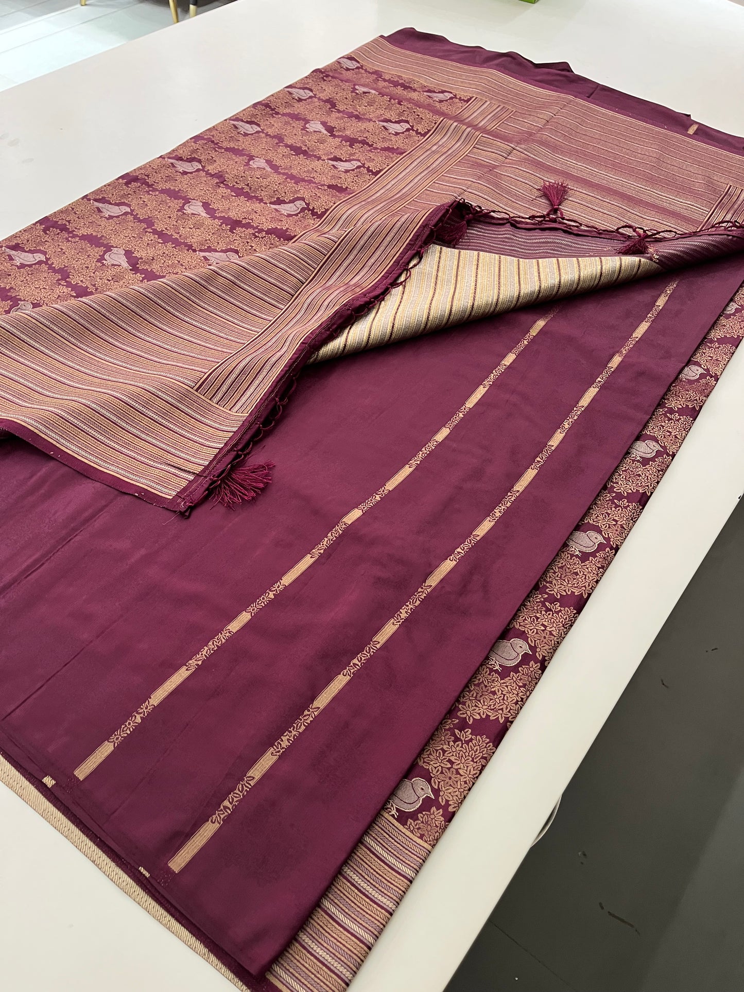 Banarasi crepe Brocade Saree