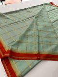 Pure Crape Mysore Silk Saree 120GSM -JU27