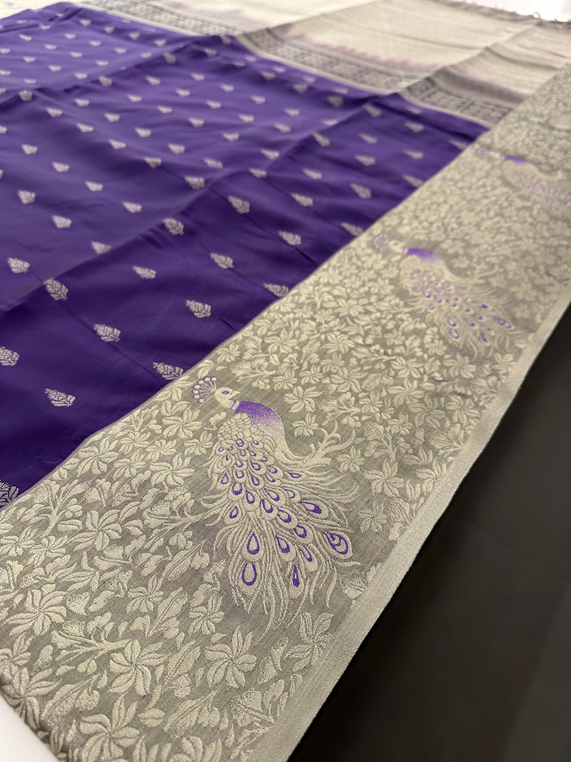 New Semi Soft silk Sarees From Kanchi in beatiful Borders -JU20
