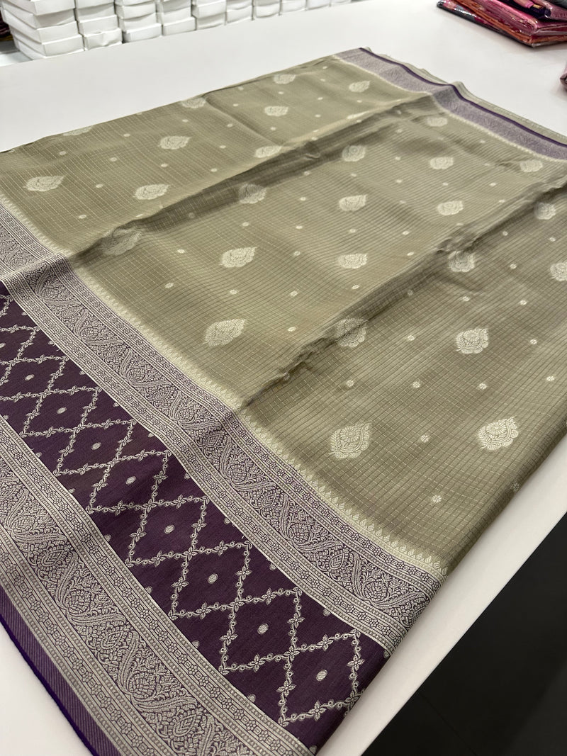 Traditional South Indian Style Crafred Pure Viscose Saree Distinguished by intricate weaving🌹 -JU15
