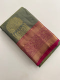 Semi Kanchi Silk Saree-JU7