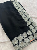 Soft Organza Silver Work-M12