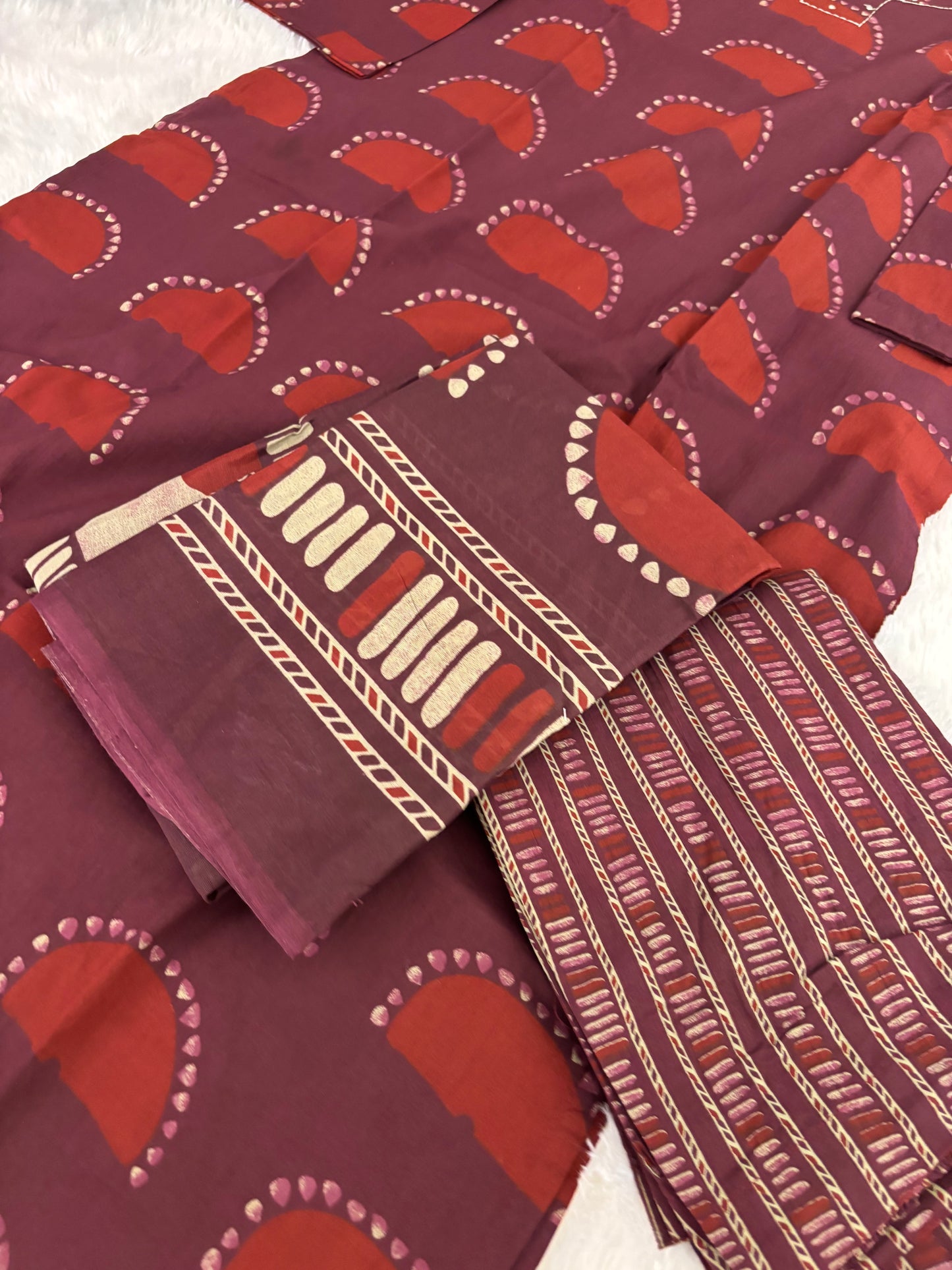 3 Piece Kurti Regular Fit Straight