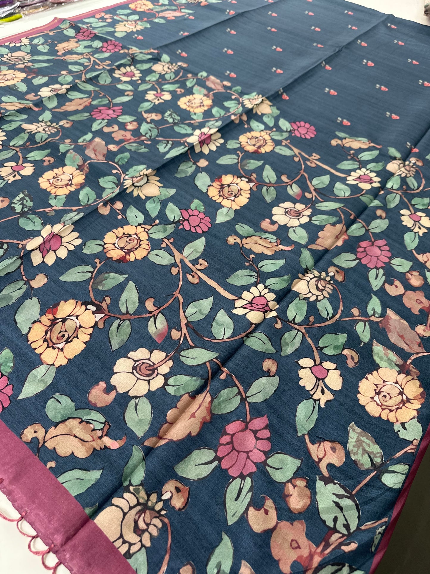 Printed Tussar Fancy-J12