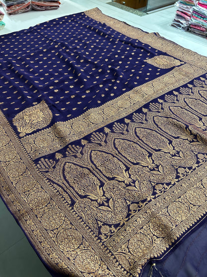 PURE VISCOSE CHIFFON SAREE-M20