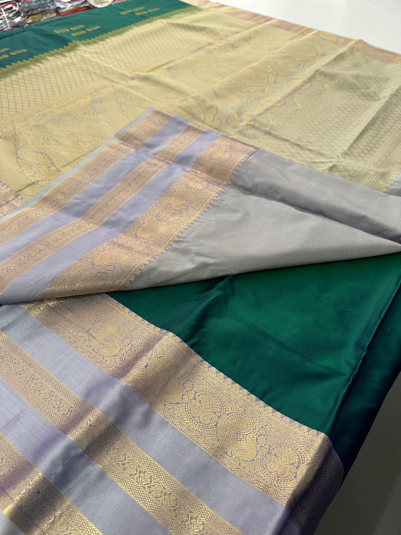 Semi Kanchi Silk Saree-J24