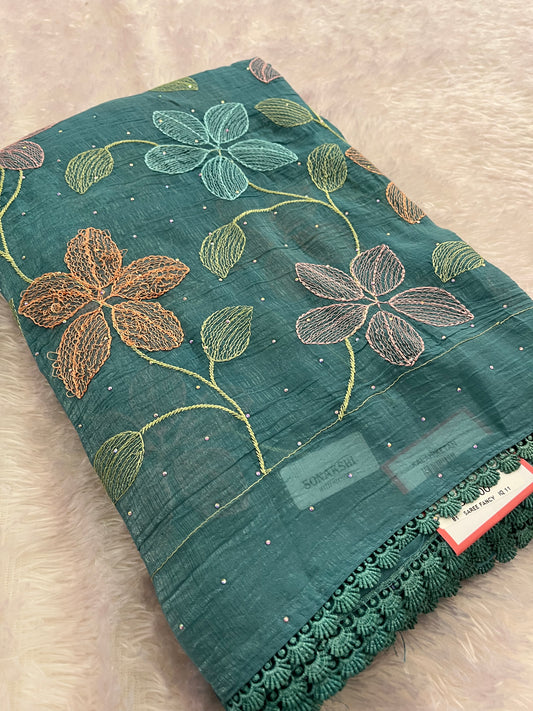 Soft  Organza Fancy saree