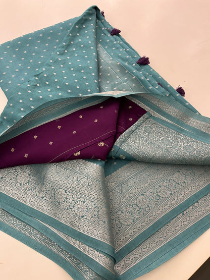 Banarasi Fancy Silver Butties