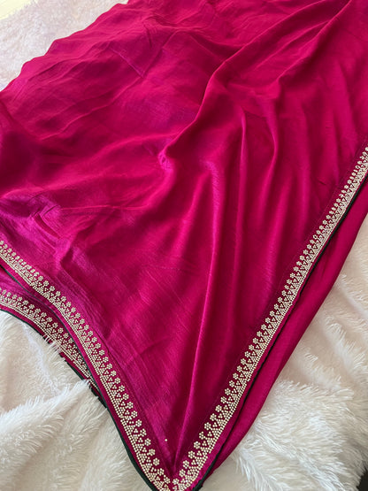 Tussar Fancy Stone Work