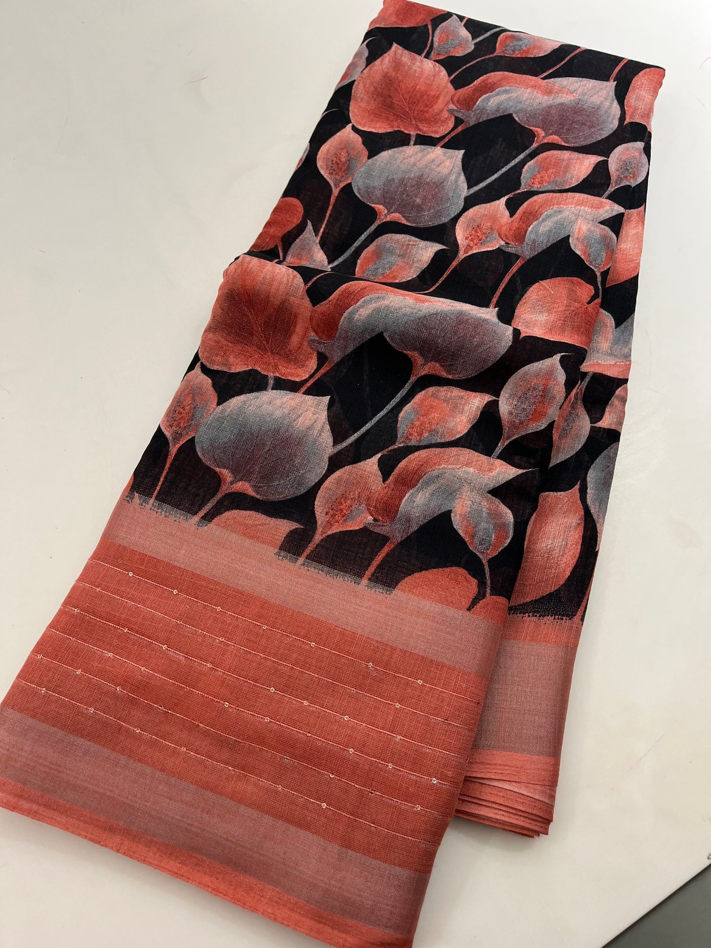 209 SEQUENCE CHIFFON SAREE