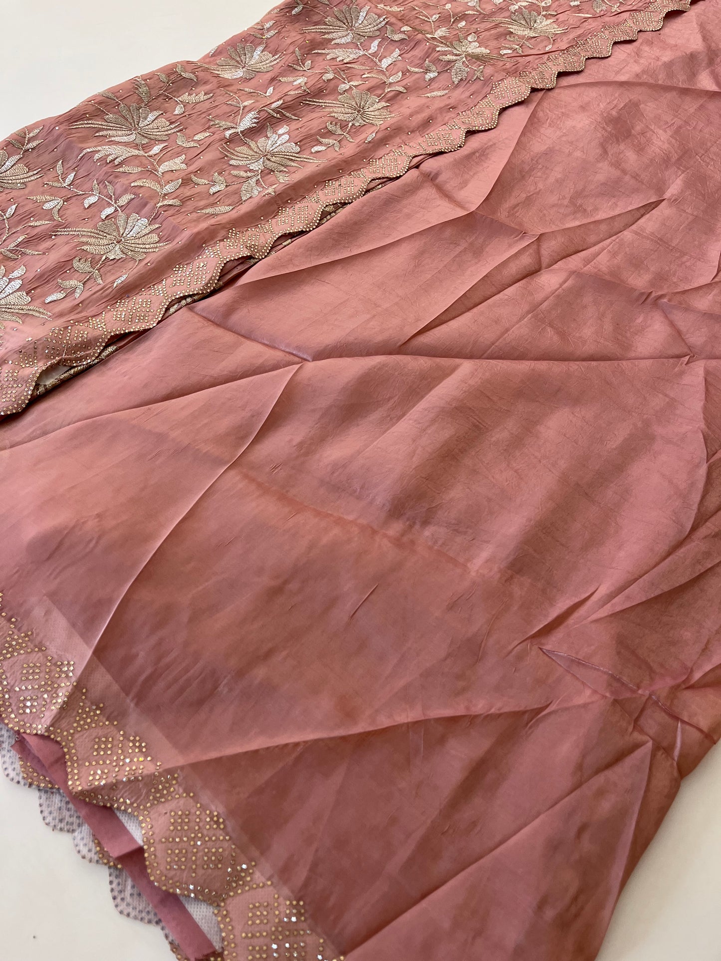 Embroidery work fancy saree