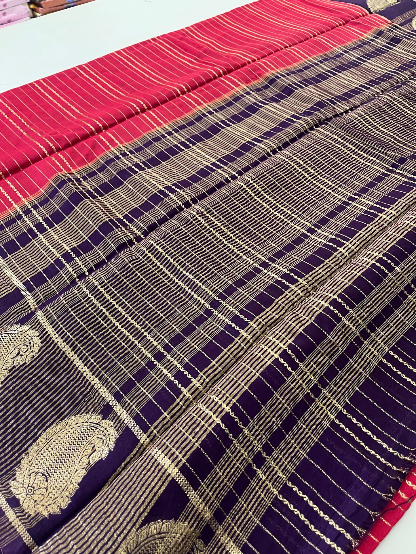 Semi Mysore silk new design
