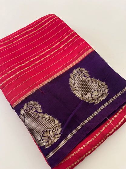 Semi Mysore silk new design