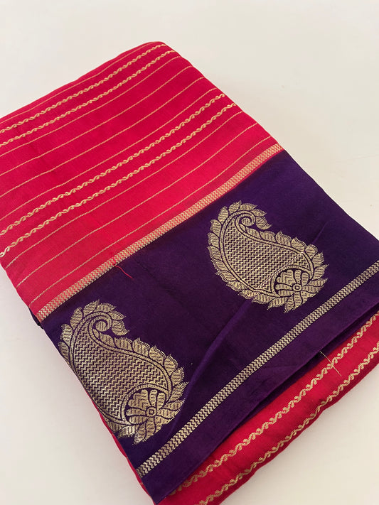 Semi Mysore silk new design