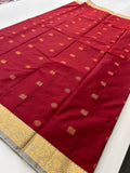 New collection in Kanchi Semi Silk sarees for Varmahalaxmi with contrast matching blouse piece-JU30