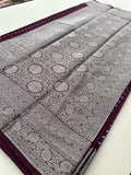 Tussar silver butties -AU3