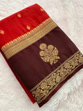 Semi Mysore Crape Silk saree-JU19