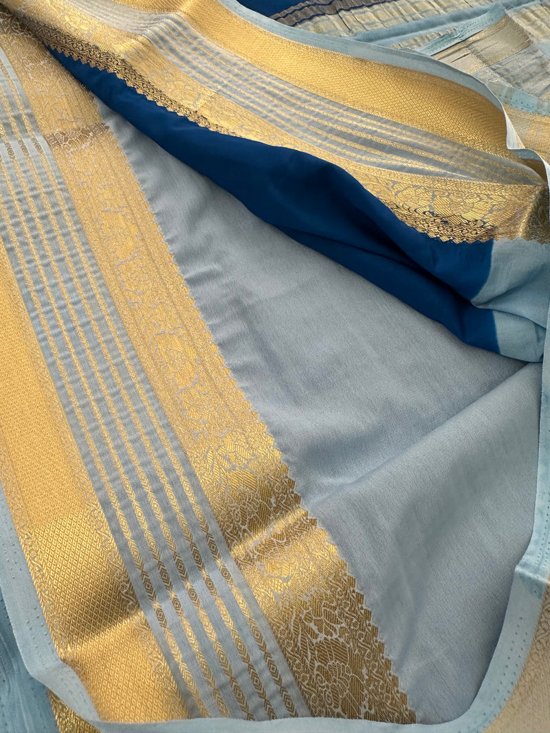 Semi Mysore Crape Fancy-JU4