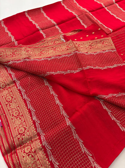 Designer soft Chinnon full embroidery