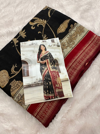 Kalamkari Crape Chiffon-A16