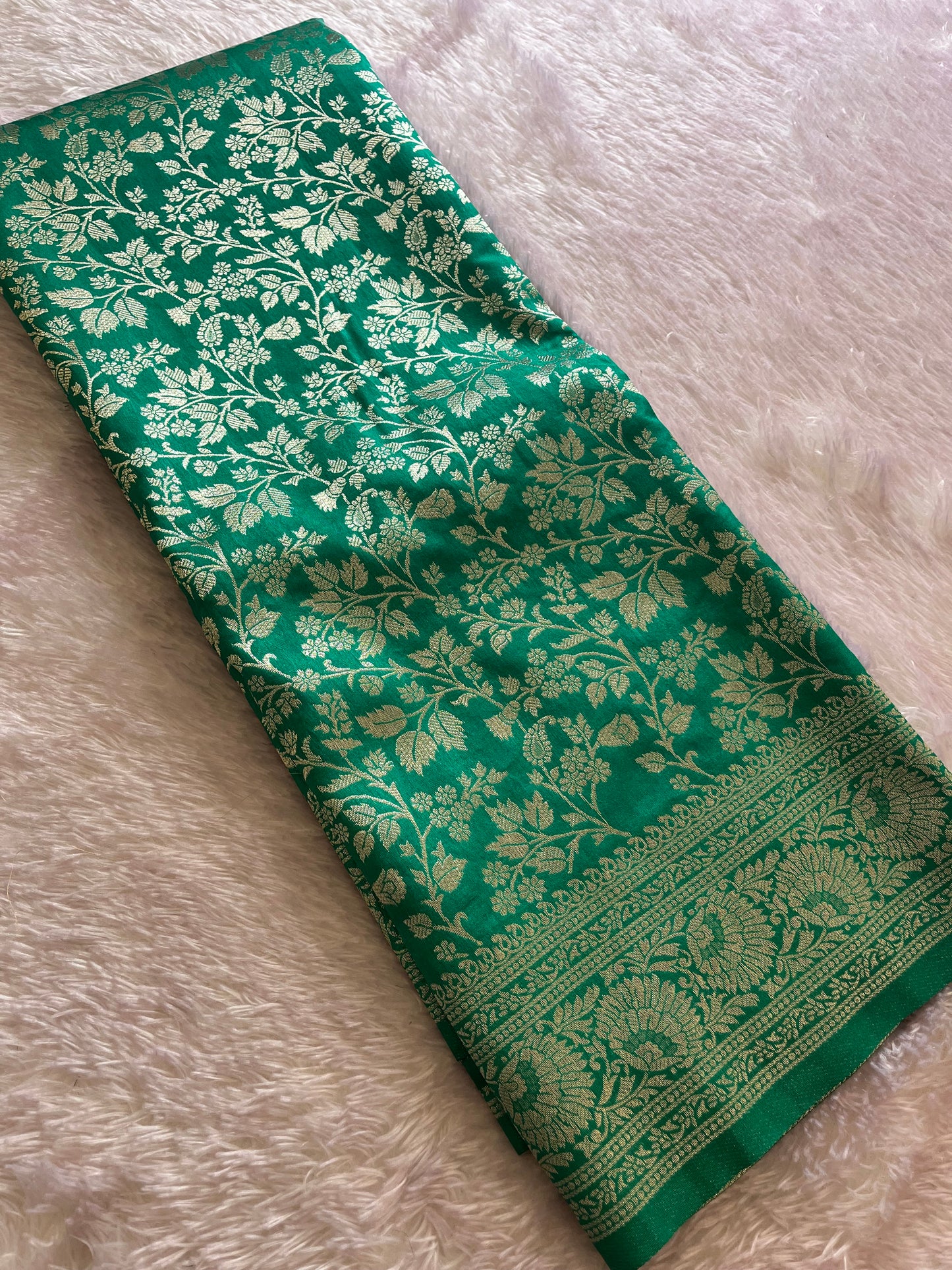 Tussar Silver Brocade