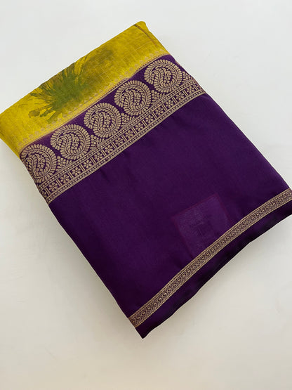 Digital printed crape fancy