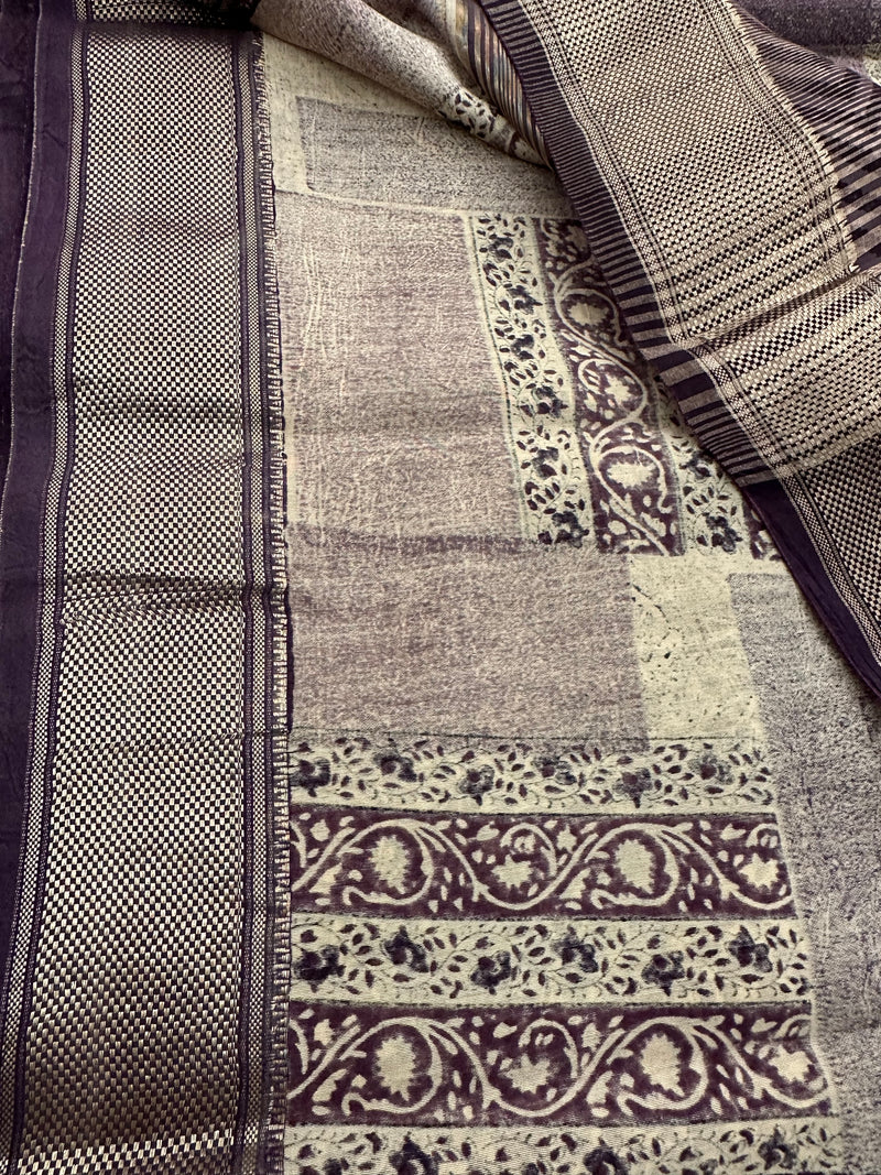 Printed Chanderi Fancy Saree-JU31