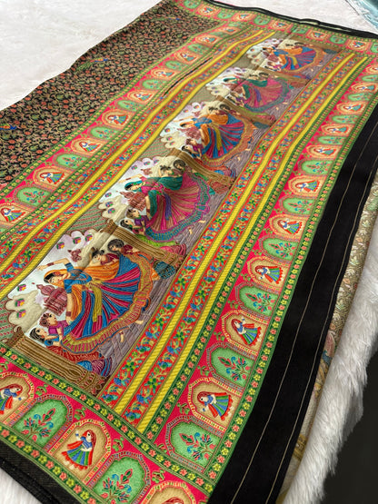 Pashmina kalamkari-M14