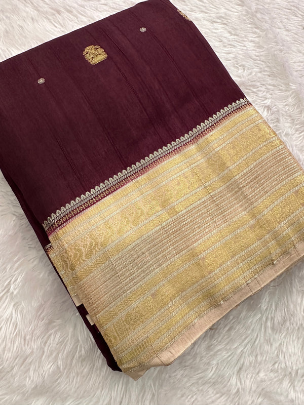 Fancy Tussar Silk Saree-JU13