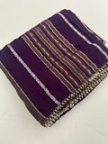 Cut Dana Work Border Chinnon Saree -AU6