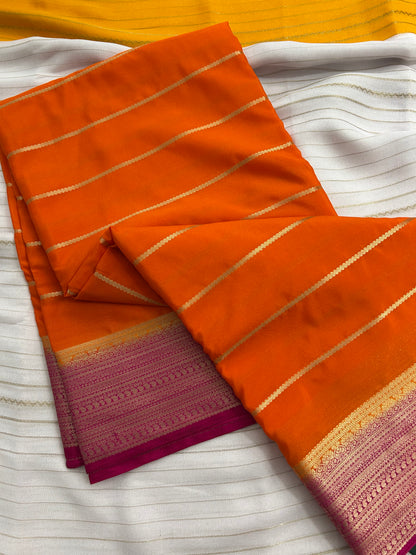 Semi crepe silk sarees-191