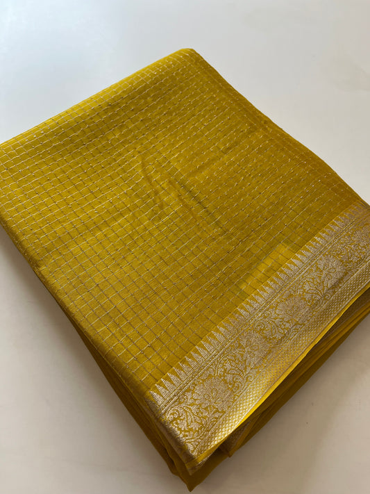 Banarasi Crape Checks