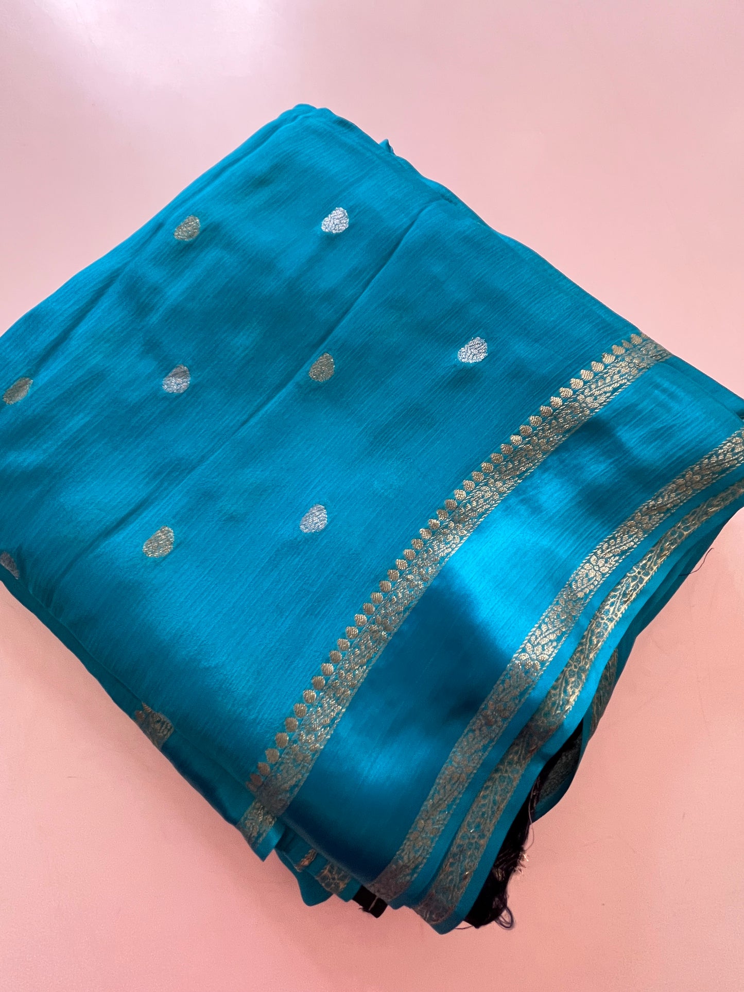 Satin Crape Designer saree