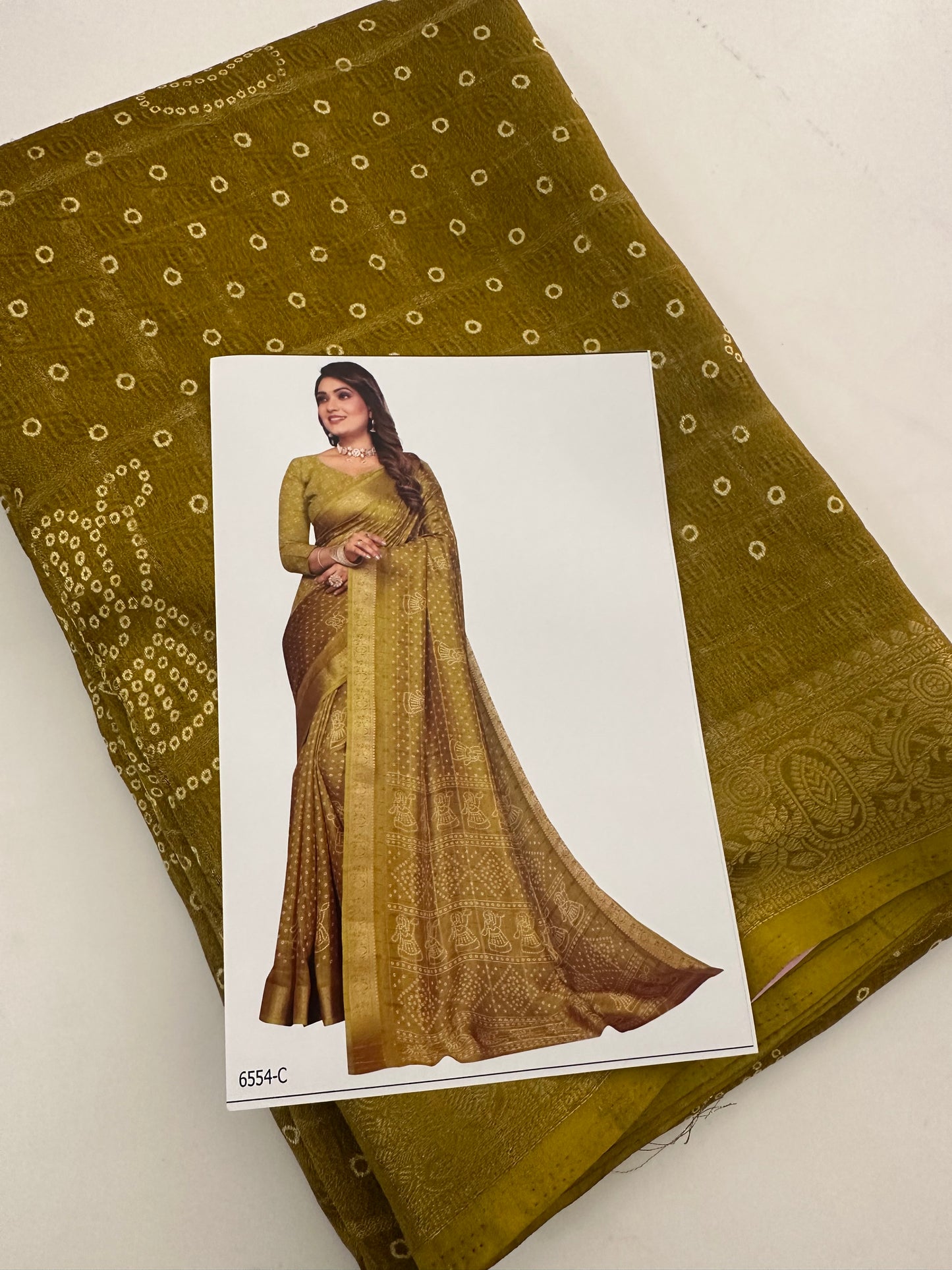 Crape Chiffon Fancy Saree-J1