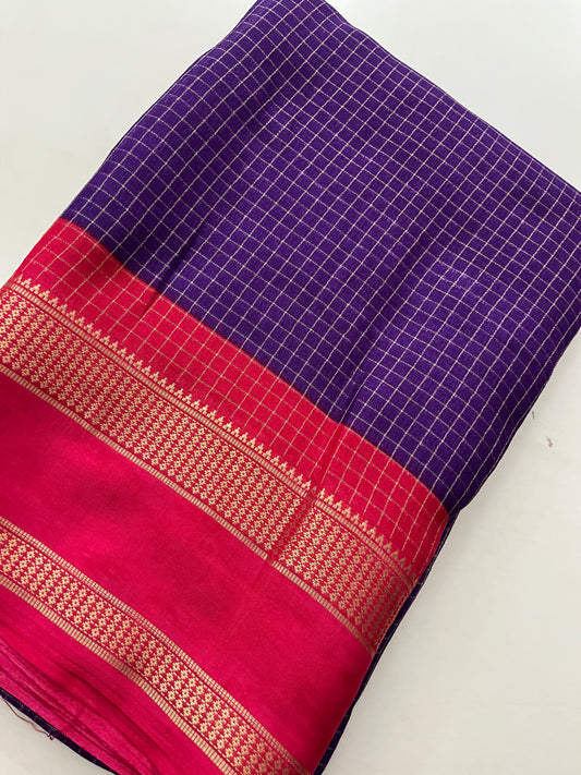 Crepe Chiffon Check