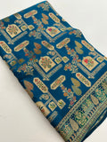 Pashmina Silk Saree is Weaving Design comes in beautiful peacock Color 🌹
-AU3