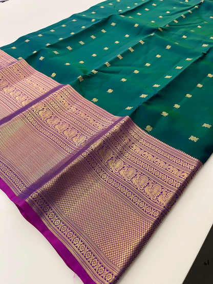 Pure Kanchipuram silk saree with silk mark certified