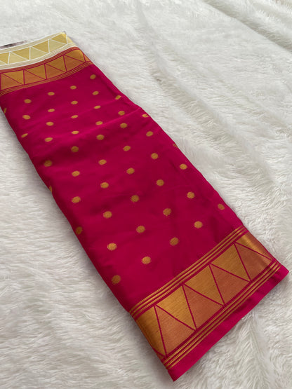 Printed crape silk